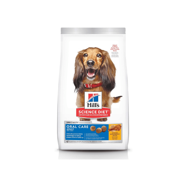 Hill's Science Diet Oral Care Adult Dog Food Chicken Rice & Barley 12kg for Dental Health