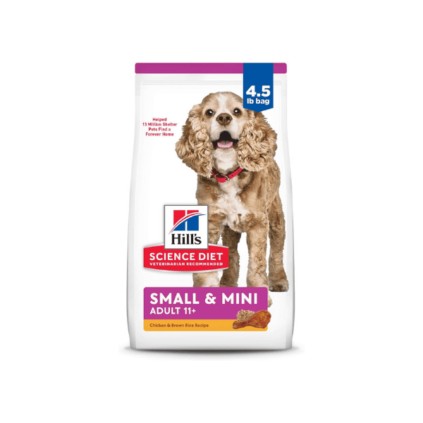 Hill's Science Diet Senior Adult 11+ Small Paws Chicken Meal 2.04kg Bag for Small Breeds