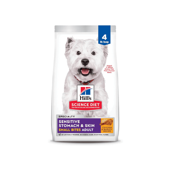 Hill’s Science Diet Sensitive Stomach & Skin Small Bites Dry Dog Food Chicken Recipe 1.81kg