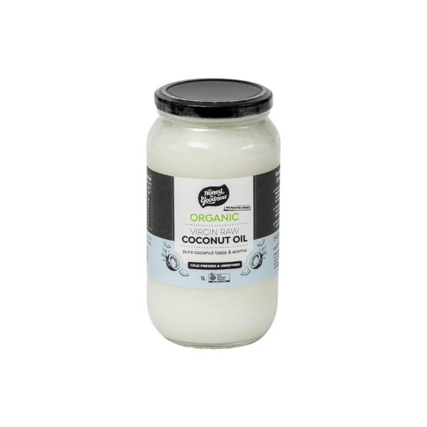 Honest to Goodness Organic Virgin Coconut Oil 1L – Cold-Pressed Pure & Full-Flavored