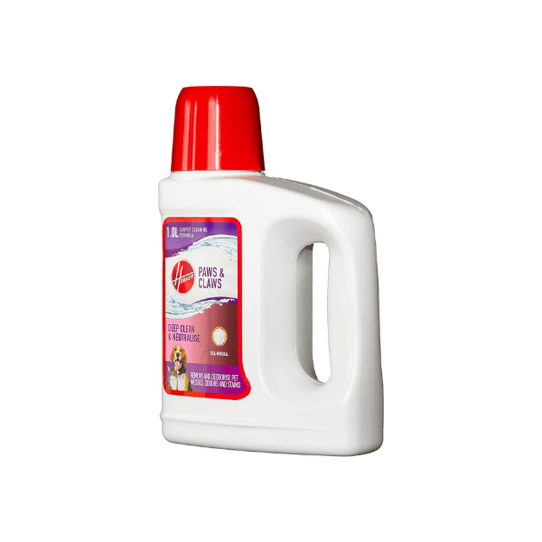 Hoover Paws & Claws Carpet Cleaner 1L Sea Mineral Formula for Pet Odour Removal