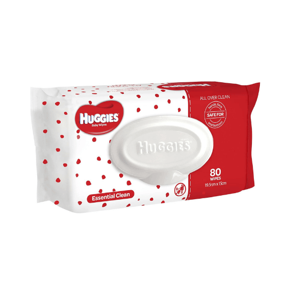 Huggies 80 Count Essential Clean Baby Wipes