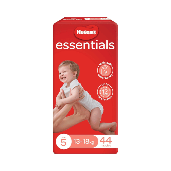 Essentials Huggies Nappies Size 5 13 - 18kg 44 Count