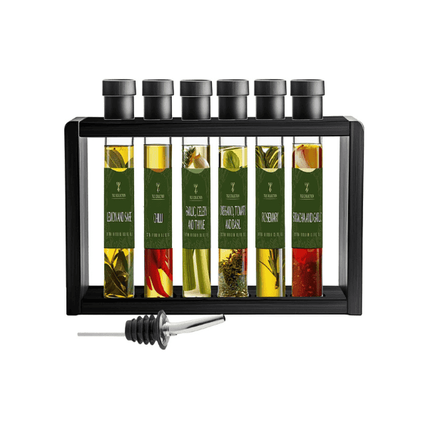 Infused Olive Oil Gift Set 6x40ml – Flavored Extra Virgin Oils for Cooking & Gifts