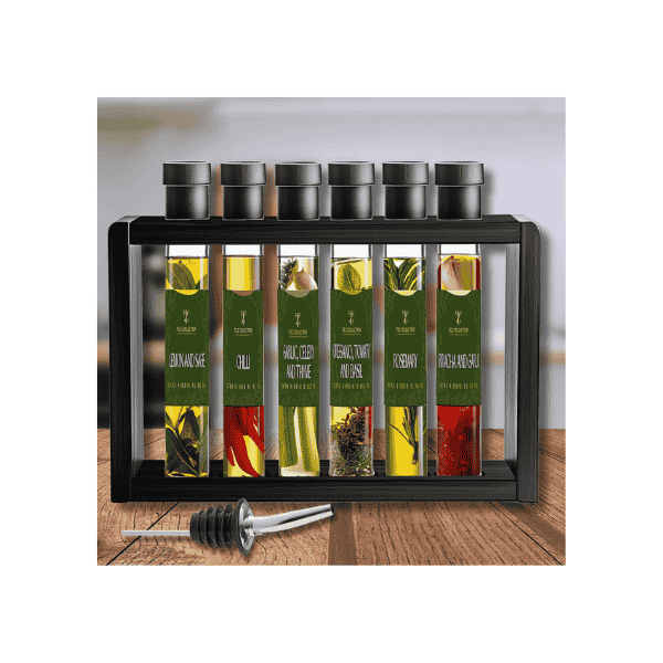 Infused Olive Oil Gift Set 6x40ml – Flavored Extra Virgin Oils for Cooking & Gifts