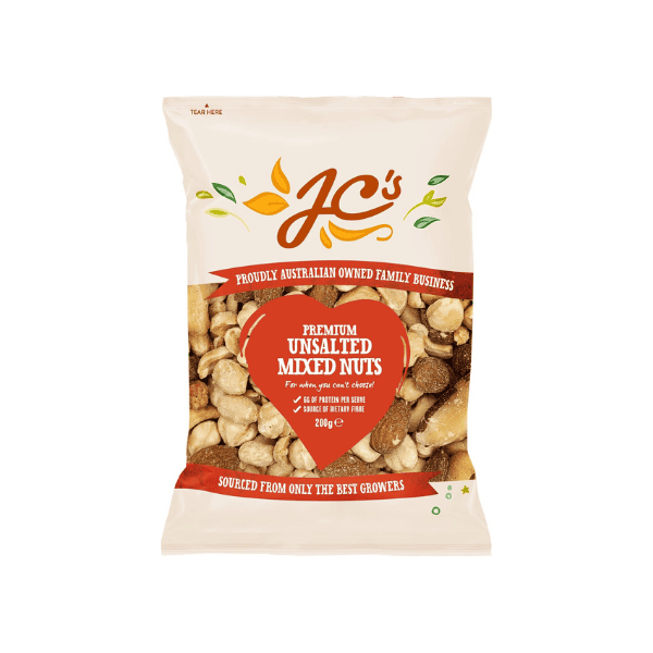 J.C.'s Quality Foods Premium Mixed Nuts  Unsalted 350g