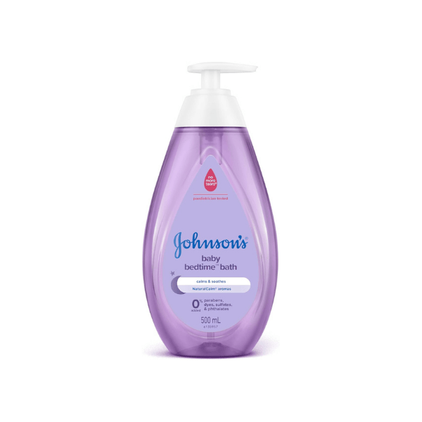 Johnson’s Baby Bedtime Gentle Bath 500mL Tear-Free with Jasmine & Lily for a Calming Night