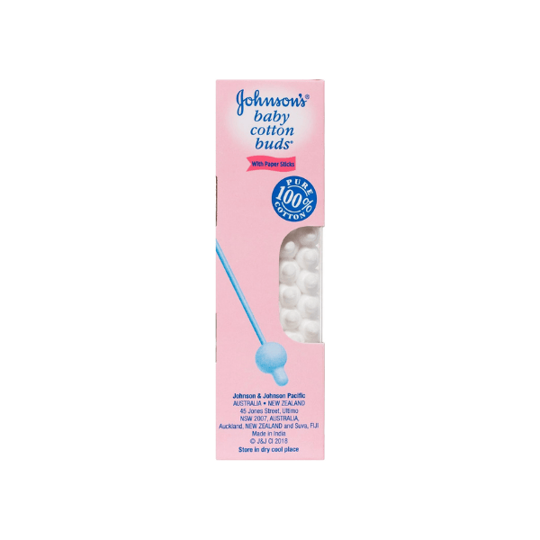 Johnson’s Baby Cotton Buds 60 Pack Safe for Baby’s Outer Ear Eyes & Naval Cleansing