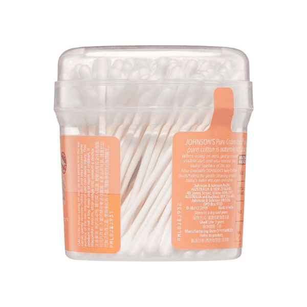 Johnson’s Pure Cotton Buds 150 Pack Perfect for Outer Ear Cleaning Makeup & Nail Polish