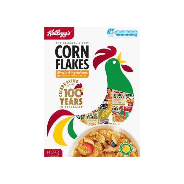 Kellogg's Corn Flakes Original 380g Wholesome Breakfast Cereal for the Whole Family