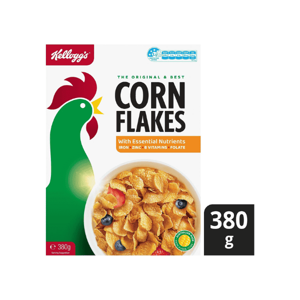 Kellogg's Corn Flakes Original 380g Wholesome Breakfast Cereal for the Whole Family