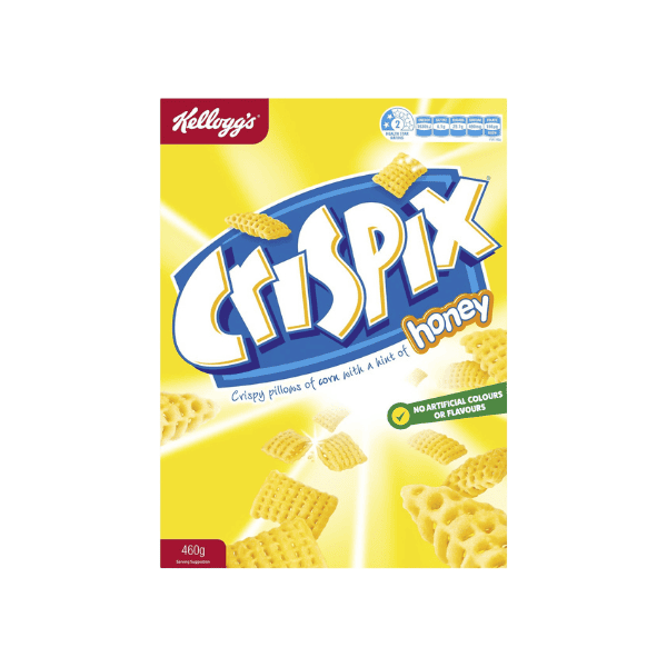 Kellogg's Crispix Honey Pillows Breakfast Cereal 460g for Kids and Adults