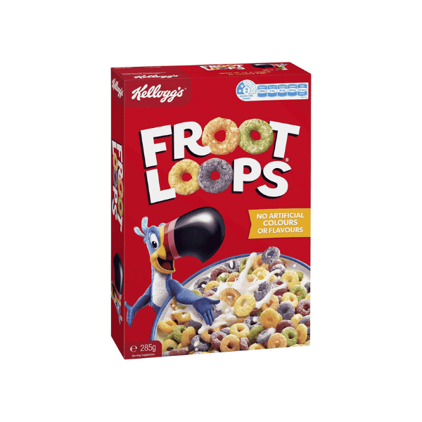 Kellogg's Froot Loops Breakfast Cereal 285g Taste the Rainbow