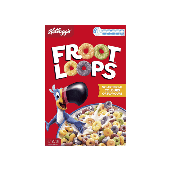 Kellogg's Froot Loops Breakfast Cereal 285g Taste the Rainbow