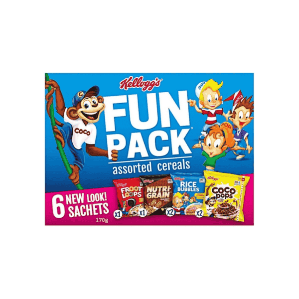 Kellogg's Assorted Breakfast Cereals Fun Pack 6 Pack of Morning Favorites