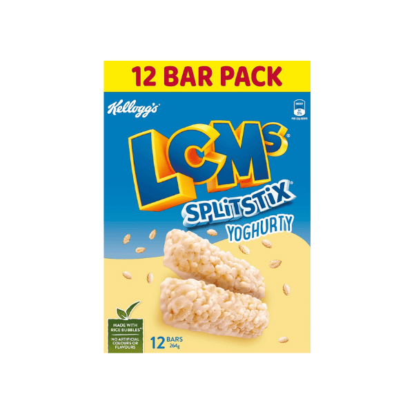 Kellogg's LCMs Split Stix The Perfect Yoghurty Snack for Everyone 22g pack of 12