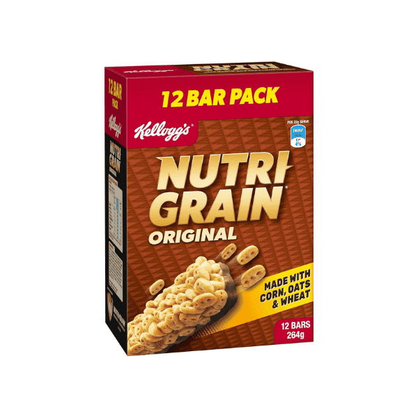 Kellogg's Nutri-Grain Original Cereal Snack Bars 12 Count Fuel Your Day 22 g