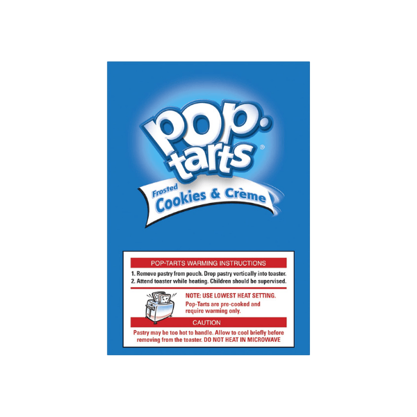 Kellogg's Pop-Tarts Cookies and Cream Tasty Toaster Pastries for Everyone