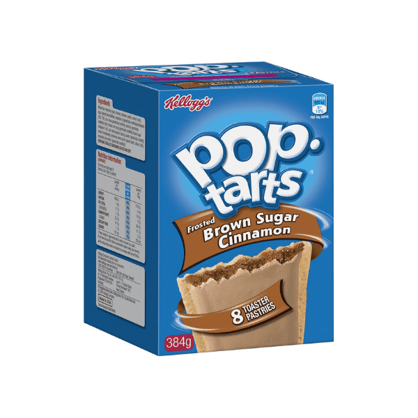 Kellogg's Frosted Brown Sugar Cinnamon Pop-Tarts 384g The Perfect Sweet Snack