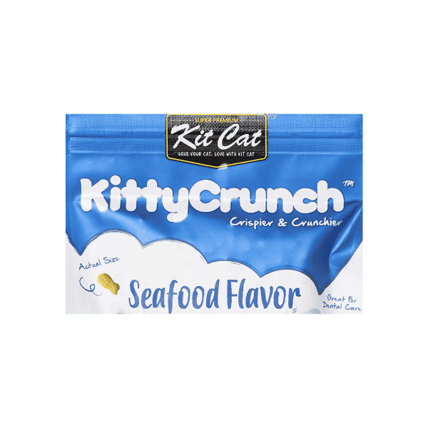 Kit Cat Kitty Crunch Seafood Treat 60g of Delicious Crunch Your Cat Craves