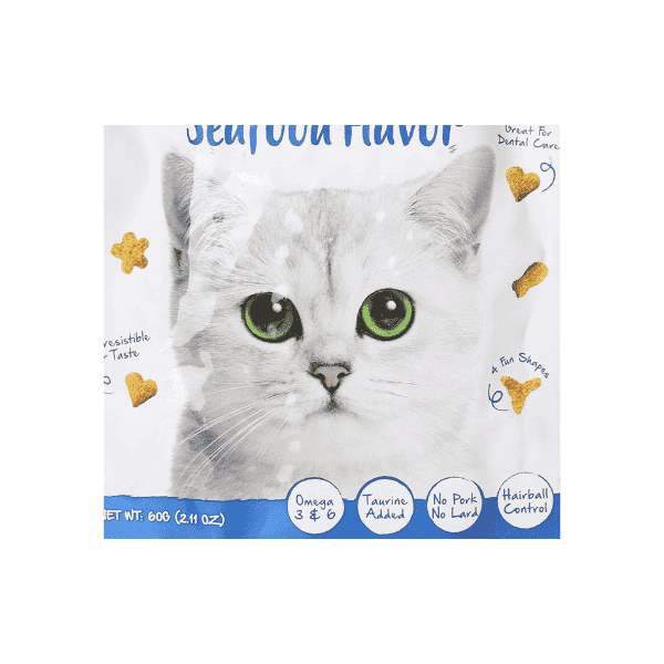 Kit Cat Kitty Crunch Seafood Treat 60g of Delicious Crunch Your Cat Craves