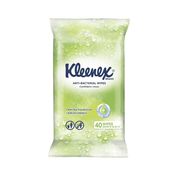 Anti-Bacterial Kleenex To-Go Wipes 40 Count