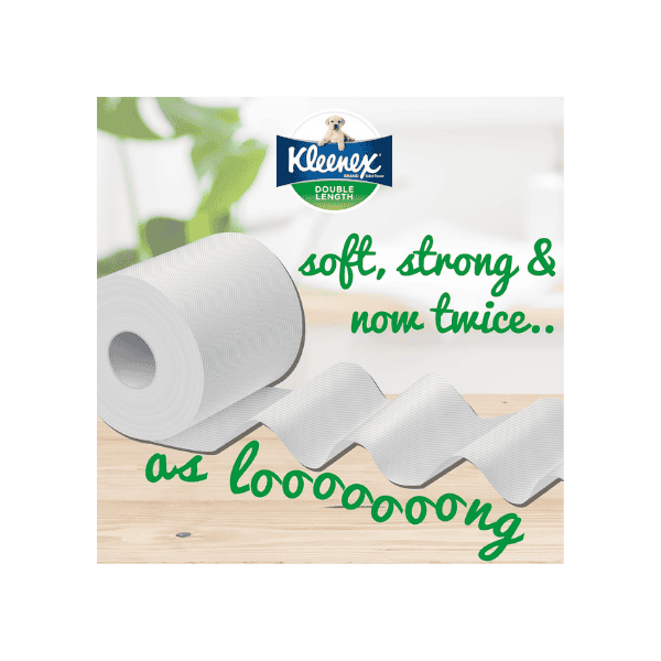 Double Length Kleenex Toilet Paper 40 Count 5x8 Rolls