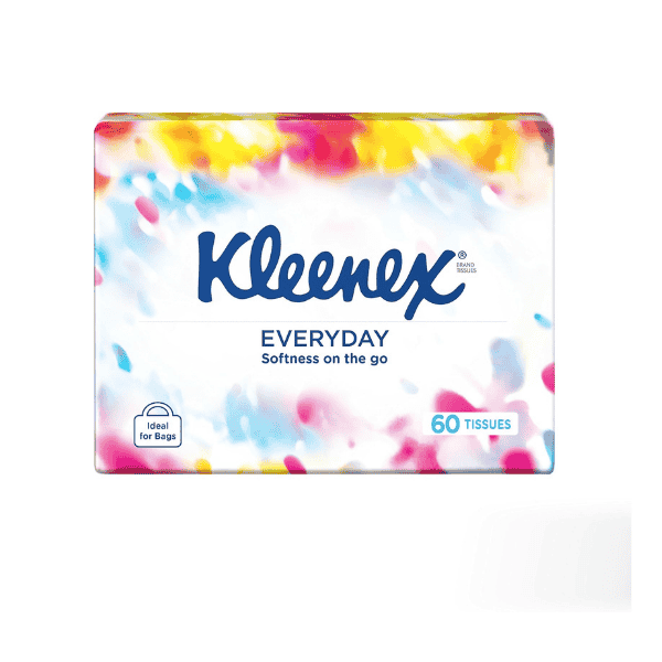 Everyday On The Go Kleenex Facial Tissues 60 Count