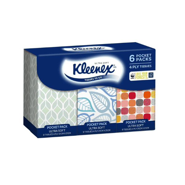 Everyday Pocket Count Kleenex Facial Tissues 54 Count