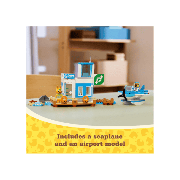 LEGO® Animal Crossing Dodo Airlines Playset 77051 Seaplane Toy & Pilot Minifigure for Kids 7+