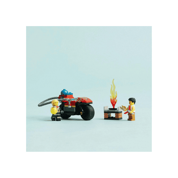 LEGO® City Fire Rescue Motorcycle 60410 Firefighter Playset for Kids 4+ with Motorbike and 2 Minifigures