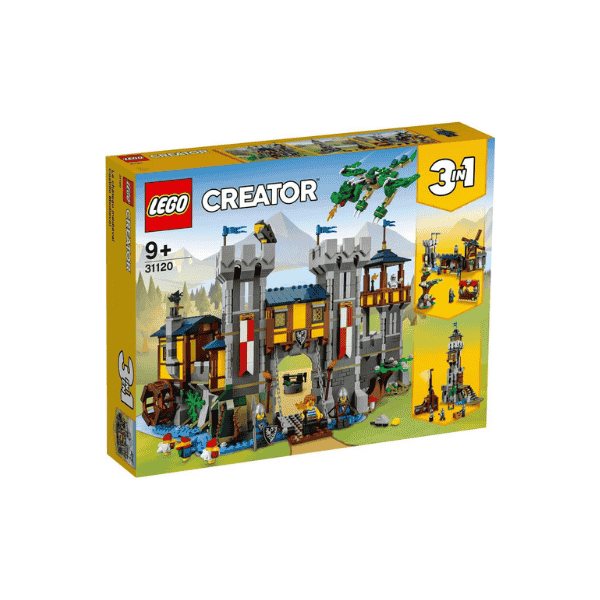 LEGO® Creator 3 in 1 Medieval Castle 31120 Building Kit Castle with Moat Drawbridge and 3 Minifigures