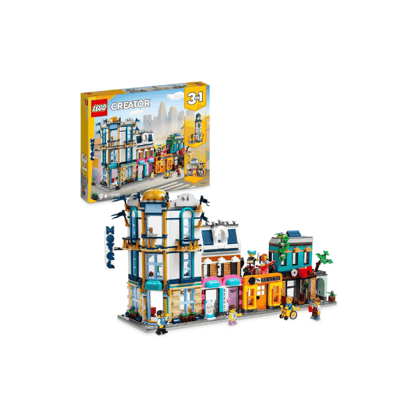 LEGO® Creator Main Street 31141 Art Deco Building and Market Street Toy Set for Kids 9+