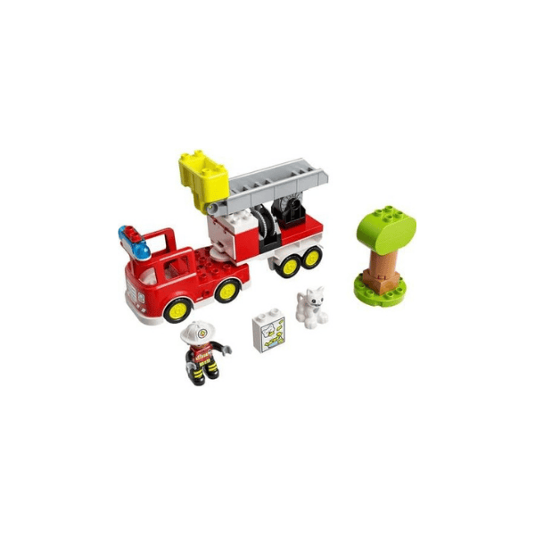 LEGO DUPLO Rescue Fire Engine 10969 Toddler Building Toy with Lights and Siren for Ages 2+