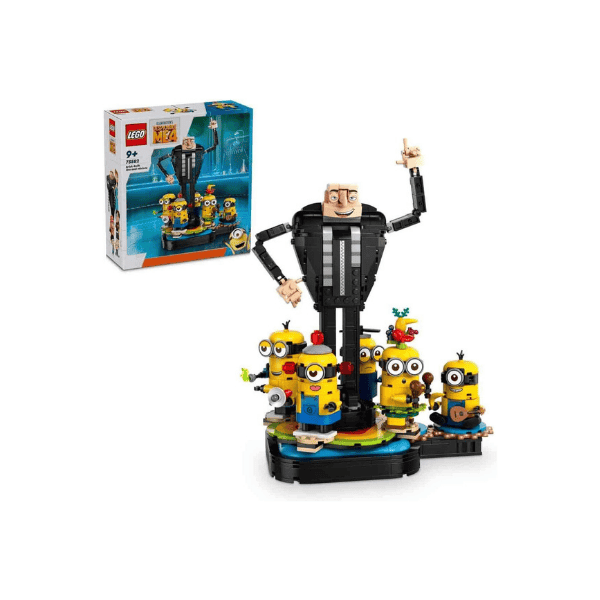 LEGO® Despicable Me Gru and Minions 75582 Buildable Dancing Figures Playset for Kids Ideal for Play and Display