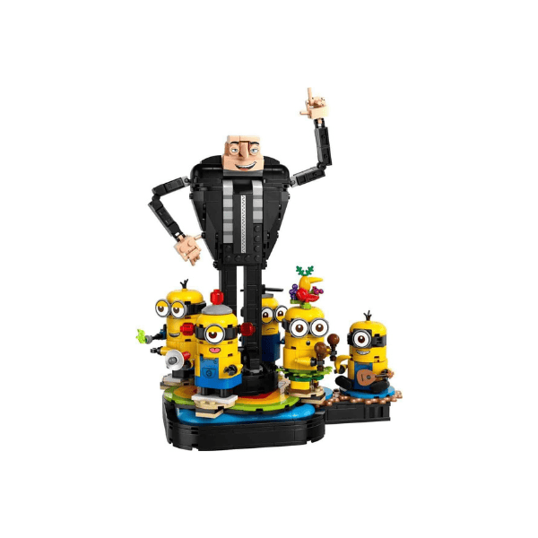 LEGO® Despicable Me Gru and Minions 75582 Buildable Dancing Figures Playset for Kids Ideal for Play and Display