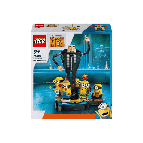 LEGO® Despicable Me Gru and Minions 75582 Buildable Dancing Figures Playset for Kids Ideal for Play and Display