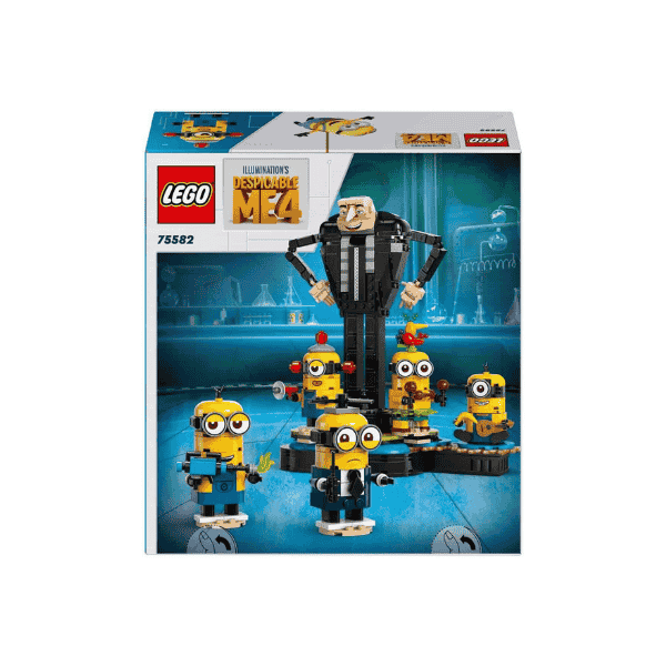 LEGO® Despicable Me Gru and Minions 75582 Buildable Dancing Figures Playset for Kids Ideal for Play and Display