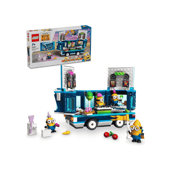 LEGO® Despicable Me Minions Music Party Bus 75581 Creative Toy with Lights for Kids Ages 7+