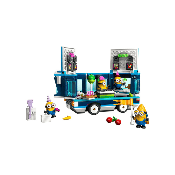 LEGO® Despicable Me Minions Music Party Bus 75581 Creative Toy with Lights for Kids Ages 7+