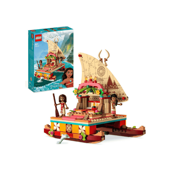 LEGO Disney Princess Moana’s Wayfinding Boat 43210 Building Set A Creative Toy for Kids 6+ to Inspire Imaginative Play