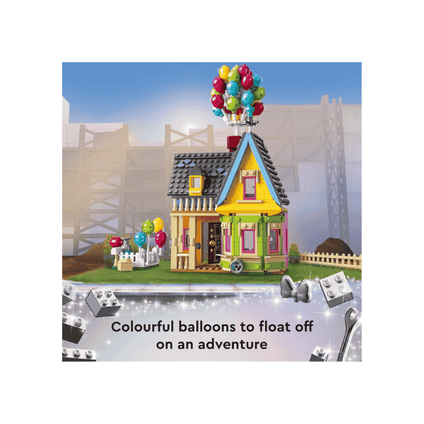 LEGO Disney and Pixar Up House 43217 Buildable Toy Set with Balloons and Figures for Disney's 100th Anniversary