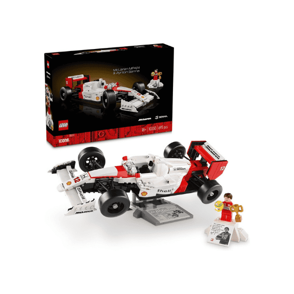 LEGO McLaren MP4/4 & Ayrton Senna 10330 F1 Model Kit for Adults Perfect Gift