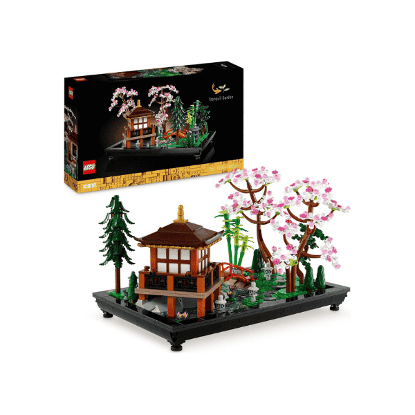 LEGO Icons Tranquil Garden 10315 Zen Garden Kit for Adults with Lotus Flowers and Customizable Decor