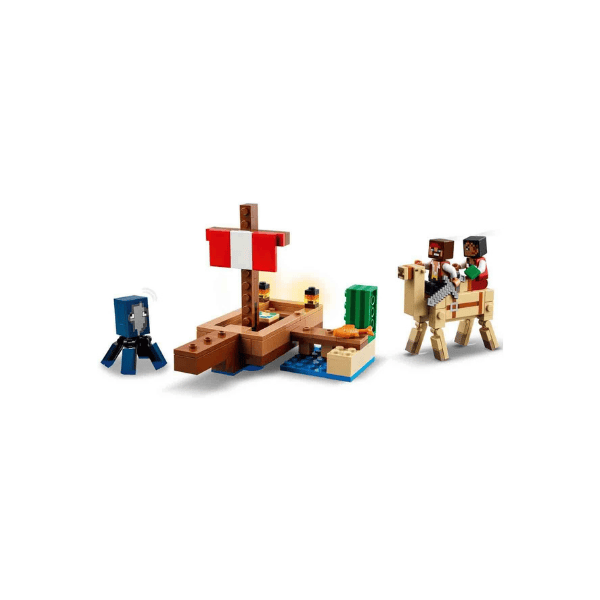 LEGO Minecraft The Pirate Ship Voyage 21259 Boat Playset with Squid Camel and Pirates for Ages 8+