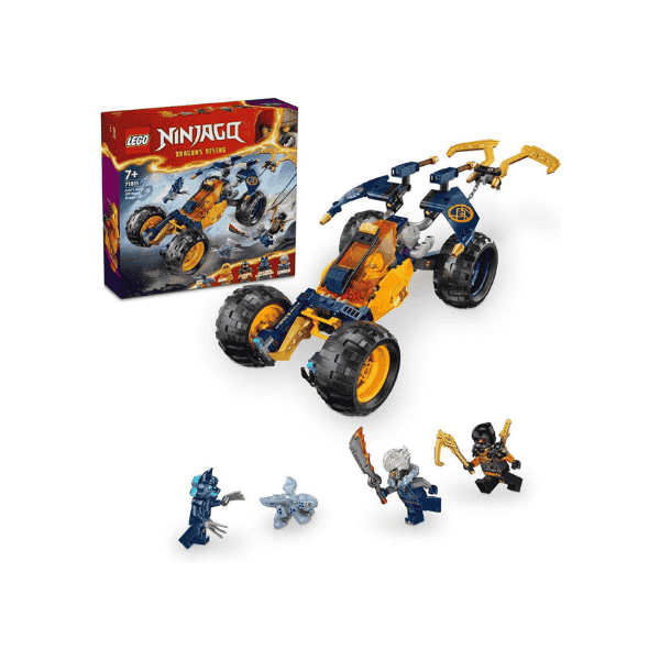 LEGO® NINJAGO® Arin’s Off Road Buggy 71811 with Dragon and 4 Minifigures Adventure Toy for Kids 7+