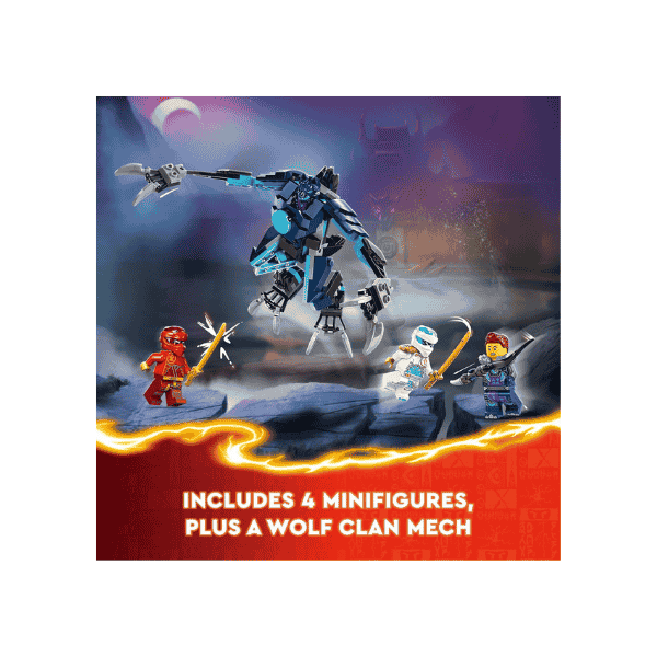 LEGO NINJAGO Kai’s Elemental Fire Mech 71808 Ninja Toy for Ages 7+with Kai and Zane Minifigures