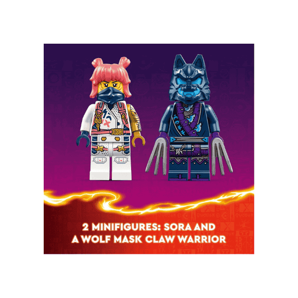 LEGO® NINJAGO Sora's Tech Mech 71807 Adventure Set with Sora Minifigure for Kids 7+