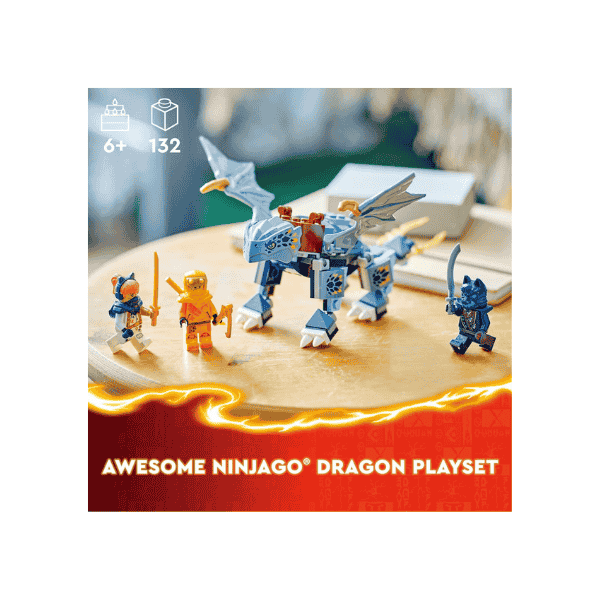 LEGO® NINJAGO® Young Dragon Riyu 71810 Playset with 3 Ninja Minifigures for Ages 6+