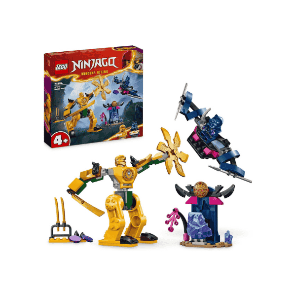 LEGO® NINJAGO Arin's Battle Mech 71804 Ninja Toy Set with Arin Minifigure & Katana for Kids Aged 4+